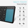 Nordic KB-100 - Ultra Slim Bluetooth V5.0 Πληκτρολόγιο Multi-Device Keyboard με Touchpad Αξεσουάρ υπολογιστών Onetrade