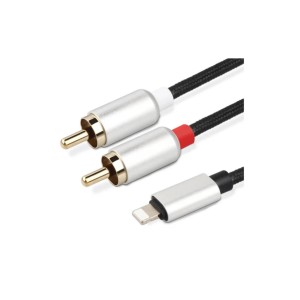 Nordic RCA-LGN - Καλώδιο ήχου Lightning Αρσενικό σε 2RCA Αρσενικό 1.2μ Καλώδια Onetrade