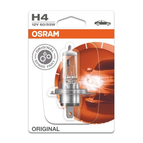 OSRAM Automotive Halogen Lamp ORIGINAL LINE H4 P43t