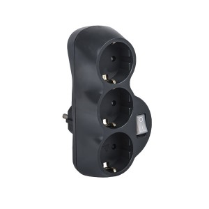 Adapter - Triple Schuko with Switch 16A/3500W Power strips without cable Onetrade
