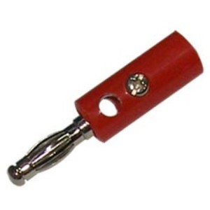 Μπανάνα Αρσενική Πλαστική Νίκελ Κόκκινη XJ-B005/R LZ-536N 3 τμχ Αντάπτορς Onetrade