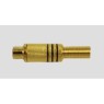 GBC 30.1911.00 - RCA Plug Gold Plated Female Black  Connectors Onetrade