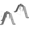"P" Wall Support Set, Heigth 15cm Mounts Onetrade