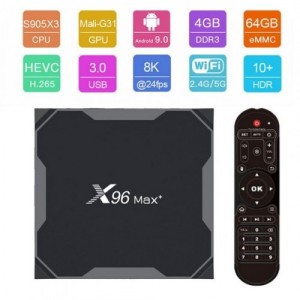 X96 Max - Android 9.0 8K 4/64 TV Box IP Android Onetrade