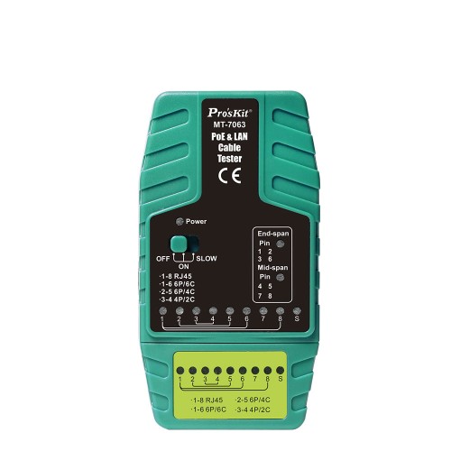 Proskit MT-7063 - Poe & Lan Tester καλωδίων Εργαλεία Onetrade Proskit MT-7063 - Poe & Lan Tester καλωδίων Εργαλεία Onetrade