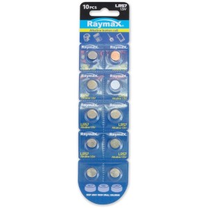 Raymax IBT-KLR57 - LR57 Αλκαλικές Μπαταρίες 1,5V Blister 10 τεμ Μπαταρίες Onetrade