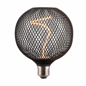 RP Deco Lamp 'VORTEX' G125 Metal Grid Dimmable 4.9W LED Filament Lamps