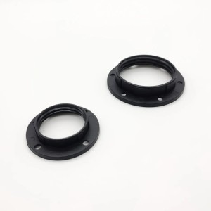 RP Set Screw Ring Ε14 Black 2 pcs Plugs