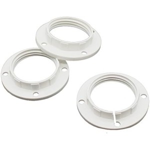 RP Set Screw Ring Ε14 White 2 pcs Plugs