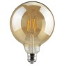 REDLED Globe LED Filament G125 E27 8W Warm Dimmable Golden 360° LED Lamps Spherical G type E14-E27 - Globes E27-G95,G120