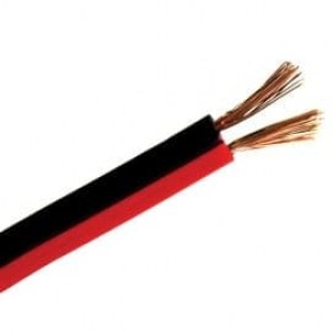 RP Speaker Cable 2X0.75mm Flat 2 Pairs Black/Red  Alarm - DATA(UTP) - Telephone - Audio Speakers Onetrade