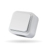Stinel-Ermes Single External-Wallmount A/R Light Switch IP54-White Light Switches Onetrade