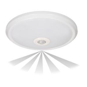 RP Zonda Ceiling Light with PIR Sensor- PC Cover/Φ290mm/16W/4000K/White Indoor Luminaires Onetrade