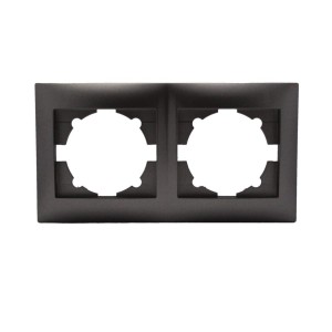 Πλαίσιο Διπλό Οριζόντιο Ανθρακί - Stinel Διακόπτες Καλωδίων Onetrade