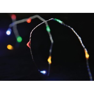 RP 120 Πολύχρωμα Micro LED Λαμπάκια μπαταρίας με πρόγραμμα, Remote Control & Χρονοδιακόπτη Χριστουγεννιάτικα Προϊόντα