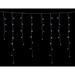 RP 144 LED Λαμπάκια ασύμμετρη βροχή επεκτεινόμενη/Διάφανο καλώδιο/Ψυχρό Λευκό Χριστουγεννιάτικα Προϊόντα