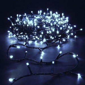 RP 180 LED Λαμπάκια σε σειρά με πρόγραμμα/Πράσινο καλώδιο/Ψυχρό Λευκό Χριστουγεννιάτικα Προϊόντα