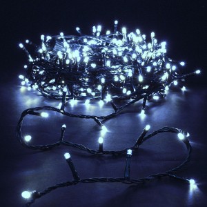 RP 400 LED Λαμπάκια σε σειρά με πρόγραμμα/Πράσινο καλώδιο/Ψυχρό Λευκό Χριστουγεννιάτικα Προϊόντα