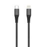 RP Charging Cable - USB TYPE-C to Lightning 12W 1m Black Data Cables Onetrade RP Charging Cable - USB TYPE-C to Lightning 12W 1m Black Data Cables Onetrade