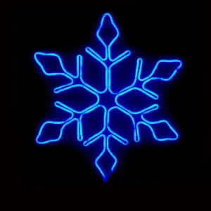 RP Neon Χιονονιφάδα με 8 Προγράμματα 220V IP44 Μπλε Χριστουγεννιάτικα Προϊόντα