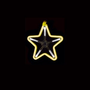 RP Αστέρι με Meteor Light 220V/IP44 Κίτρινο-Ψυχρό Χριστουγεννιάτικα Προϊόντα