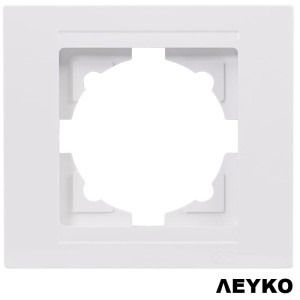 Πλαίσιο Μονής Θέσης Moderna - Λευκό Διακόπτες Καλωδίων Onetrade