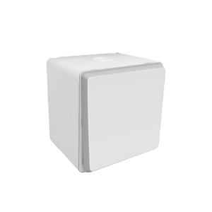 Stinel "Aqua" Διακόπτης A/R Με Αυτόματες Επαφές Στεγανός IP55 Εξωτερικός Λευκός Διακόπτες Καλωδίων Onetrade