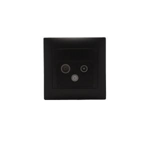 Πρίζα Τερματική SAT, TV και Radio Stinel, Μαύρη Πρίζες Onetrade