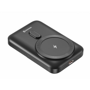 Swissten 22013974 - 10K Μαγνητικό Power Bank 10.000mAh Qi2 Certified 15W MagSafe iPhone, Black Καλώδια Onetrade