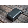 Swissten 22013977 - 25000 100W USB-C Power Bank 25.000mAh με Digital Display & PD3.0 + PPS + SCP + Ενσωματωμένο Καλώδιο Type-C, Grey Καλώδια Onetrade