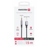 Swissten 73502307 - 3.5mm AUX Male Audio Adapter to Lightning for Apple iPhone/iPad/iPod MFi, with Nylon Weave, Black Data Cables Onetrade