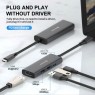 Swissten 44040201 - 4-in-1 USB C Data Hub - HDMI/4K*1 + USB3.0 + USB2.0 + USB-C 100W PD Charging Computer accessories Onetrade