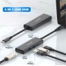 Swissten 44040201 - 4-in-1 USB C Data Hub - HDMI/4K*1 + USB3.0 + USB2.0 + USB-C 100W PD Charging Computer accessories Onetrade