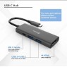 Swissten 44040201 - 4-in-1 USB C Data Hub - HDMI/4K*1 + USB3.0 + USB2.0 + USB-C 100W PD Charging Computer accessories Onetrade