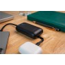 Swissten 22013936 - Voltbox 10000 USB-C PD 35W Power Bank 10.000mAh με 2 Built-in Καλώδια (Type-C/Lightning) & LED Οθόνη, Black Καλώδια Onetrade