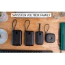 Swissten 22013936 - Voltbox 10000 USB-C PD 35W Power Bank 10.000mAh με 2 Built-in Καλώδια (Type-C/Lightning) & LED Οθόνη, Black Καλώδια Onetrade