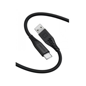 Swissten 71531010 - Καλώδιο USB-C 1.5μ. από Soft Silicone, Black Καλώδια Onetrade