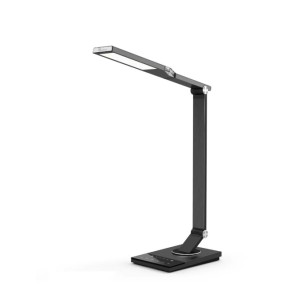 TaoTronics TT-DL16 - LED Desk Lamp with Touch Control & USB Port, 5 Color Modes, 6 Brightness Levels, Timer, Night Light, Iron Gray Office lighting