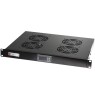 Techly I-CASE FAN-TC4B - 1U 19" Rack Σετ 4-Ανεμιστήρων με Θερμοστάτη LED Καμπίνες και αξεσουάρ Onetrade