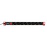Techly I-CASE STRIP-12SH - Rack Power Strip 19" 12 Outlets Schuko Multi-sockets for Rack Cabinets Onetrade