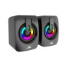 ICSB-SEASHELLBK - USB 3W x 2 Speakers with LED Computer accessories Onetrade