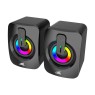 ICSB-SEASHELLBK - USB 3W x 2 Speakers with LED Computer accessories Onetrade