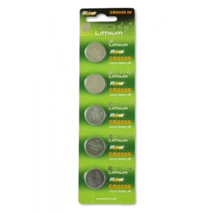Techly IBT-KCR2025 - Μπαταρίες CR2025 Λιθίου 3V 5 τεμ Μπαταρίες  Onetrade