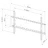 Techly ICA-PLB 162XL - Σταθερή επιτοίχια βάση τηλεόρασης LED LCD 42-80 " Βάσεις TV Onetrade
