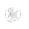 Techly ICA-LCD 201BK - Full-Motion Βάση Τοίχου LED LCD TV 13"-30" Μαύρη Βάσεις Onetrade