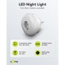 Goobay ICLLE09 - 3 Plug-In LED Φως Νυχτός με Αισθητήρα Φις Onetrade