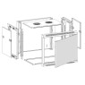 Techly I-CASE FP-2015BKTY - Wall Rack 19" Case 15U 450mm Depth Cabinets and accessories Onetrade
