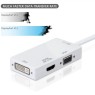 Techly IADAP DP-COMBOF2 - DisplayPort 1.2 to HDMI/DVI/VGA Adapter Audio Video Converters Onetrade