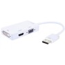 Techly IADAP DP-COMBOF2 - DisplayPort 1.2 to HDMI/DVI/VGA Adapter Audio Video Converters Onetrade