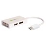 Techly IADAP DP-COMBOF3 - DisplayPort 1.2 to HDMI/DVI/DisplayPort 4K Προσαρμογέας Converters Εικόνας Ήχου Onetrade